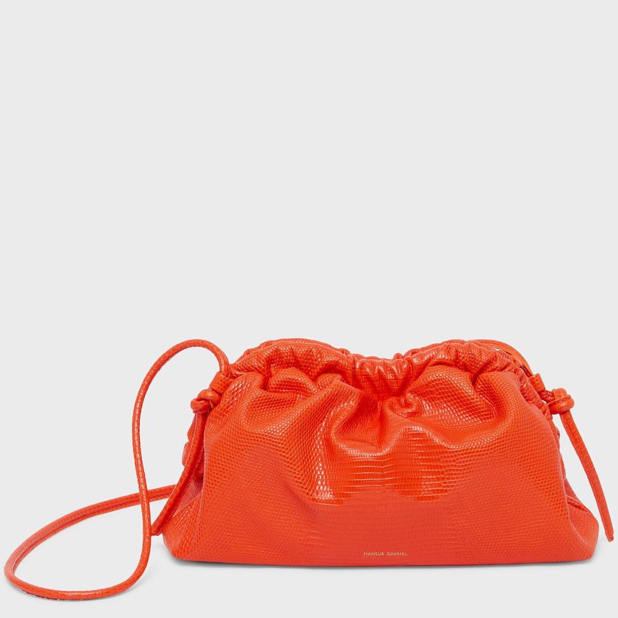 Women\'s Mansur Gavriel Mini Cloud Clutch Bags Red | AU 5962WS